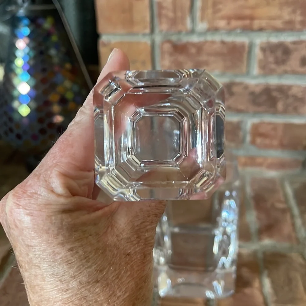 Vtg MCM Cristal de Sevres France Crystal Keos Cordial Decanter w/ Stopper